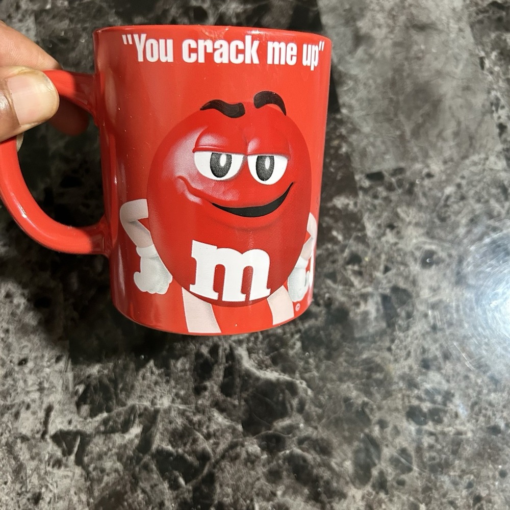 2016 M&M's Character Coffee Mug - "You Crack Me Up" Red